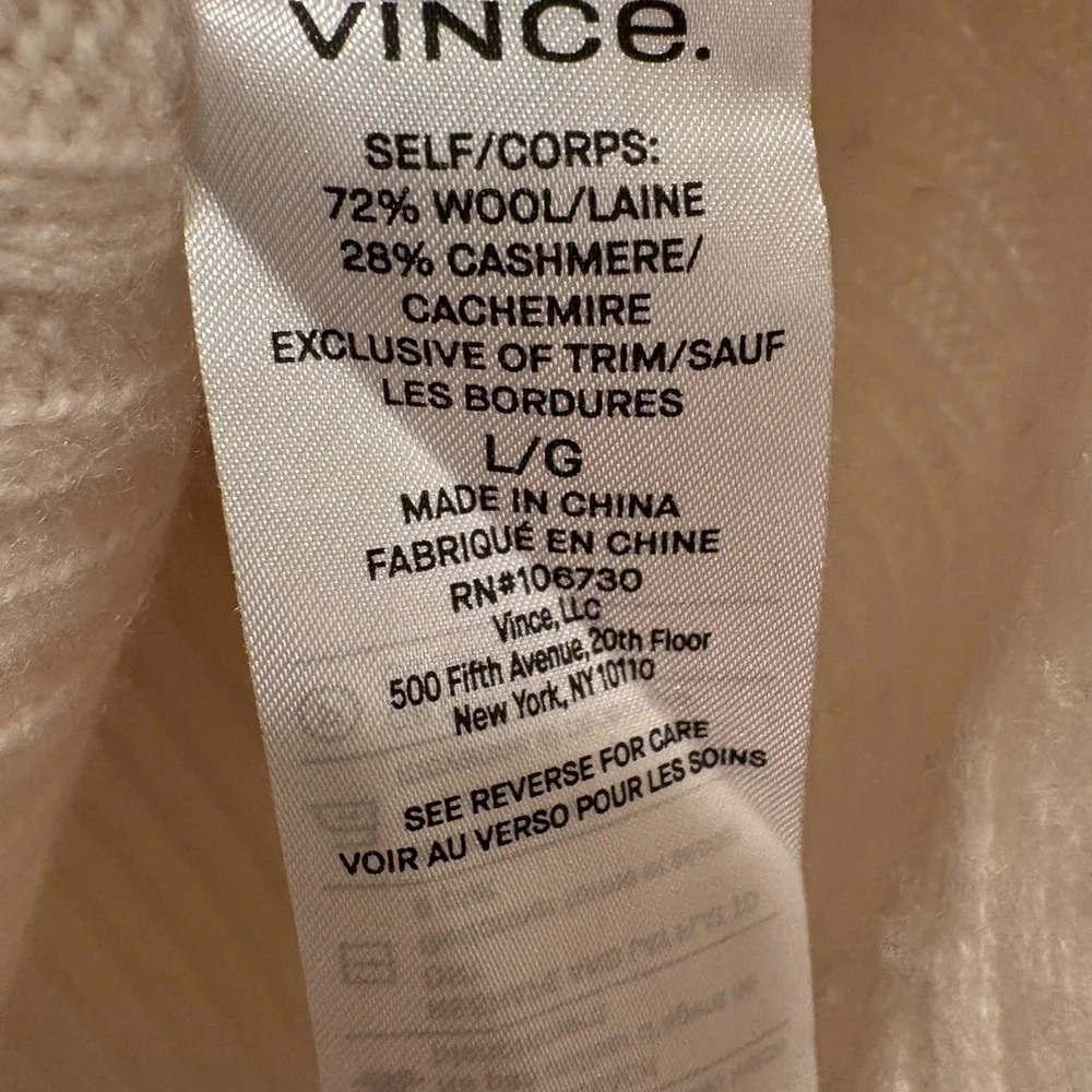 Vince Women's Wool Mock Neck Sweater - Picture 4 of 7